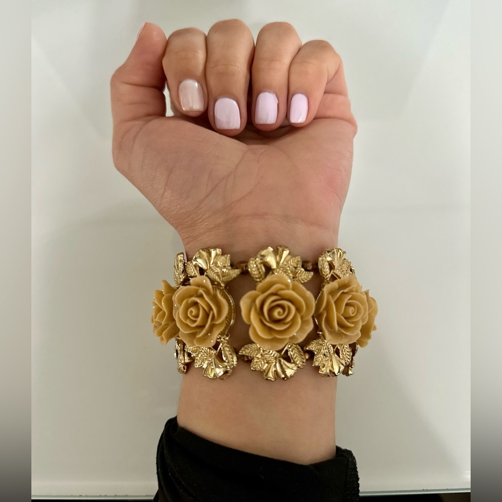 Gold Rose Bracelet